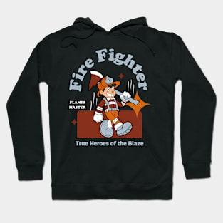 Cartoon Firefighter Captain Hoodie